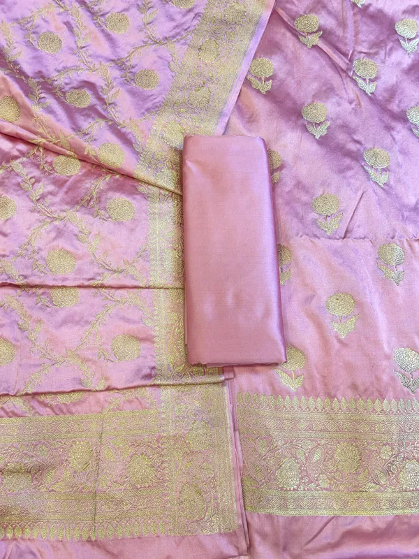 Pink_Mashru_Silk_Floral_Zari_Booti_with_Zari_Jaal_Dupatta_Handloom_Banarasi_3_pcs_Suit_Set_3000AJ_MSR16