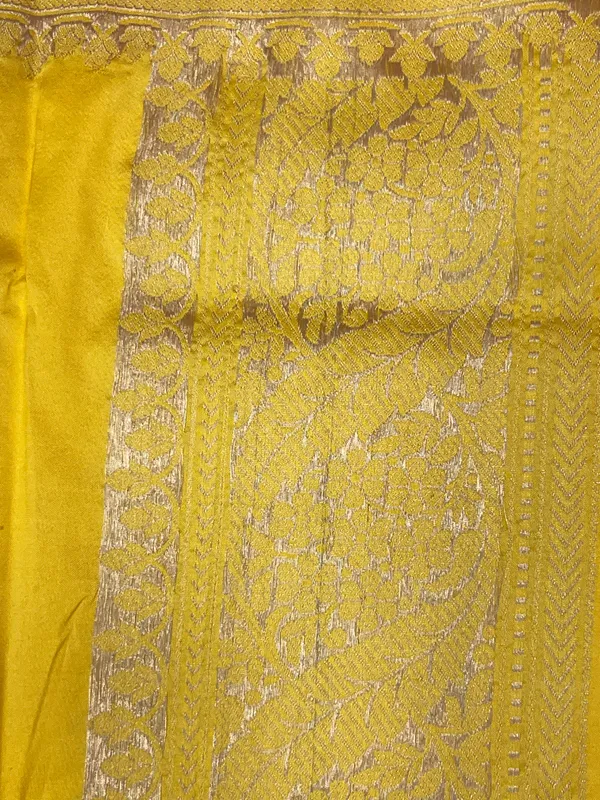Pure_Handloom_Gold_Katan_Silk_Silver_Zari_Booti_Katan_Silk_Kadhwa_Banarasi_3_pcs_Suit_Set_14000PR_KS8