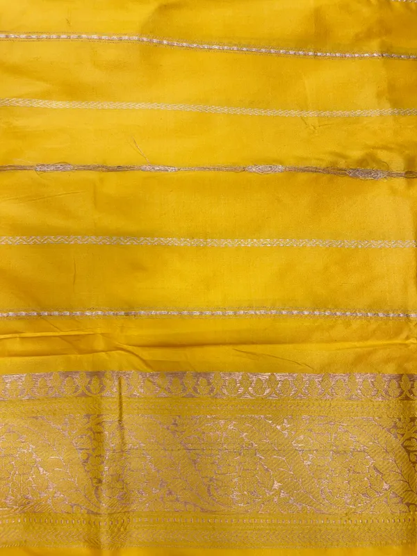 Pure_Handloom_Gold_Katan_Silk_Silver_Zari_Booti_Katan_Silk_Kadhwa_Banarasi_3_pcs_Suit_Set_14000PR_KS8