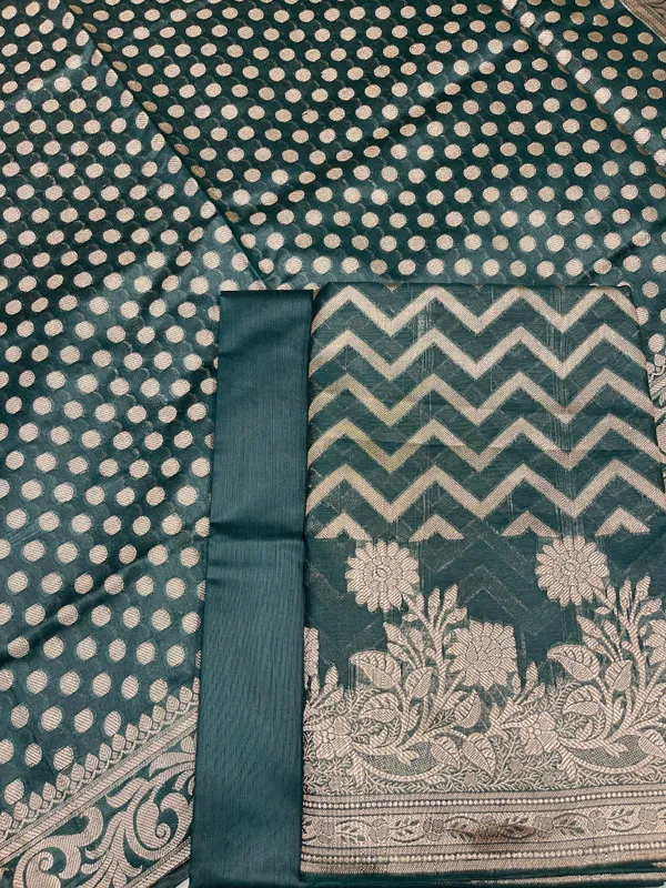 Dark_Green_Cotton_Silk_Zig-Zag_Banarasi_3_pcs_Suit_Set_675JVC_128