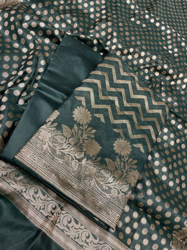 Dark_Green_Cotton_Silk_Zig-Zag_Banarasi_3_pcs_Suit_Set_675JVC_128