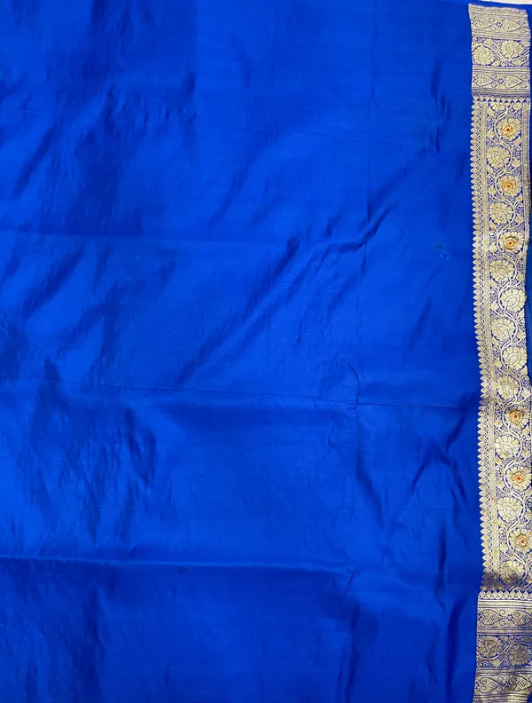 Humairah_Presents_Blue_Satin_Silk_Floral_Zari_Jaal_Low_Stone_Work_Banarasi_Saree_with_Paisley_Zari_Jaal_Pallu_and_Blue_Blouse