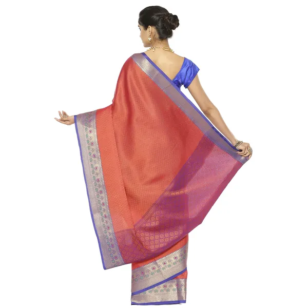 Orange_Art_Silk/Tanchoi_Banarasi_Sarees_For_Women_GEBC17
