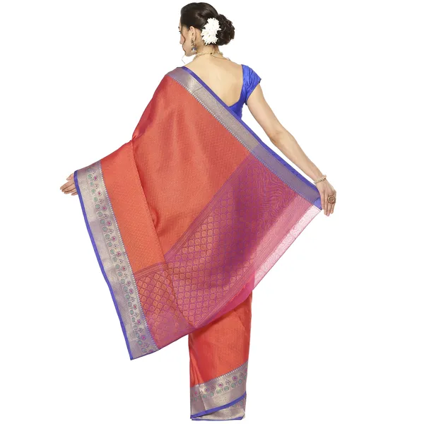 Orange_Art_Silk/Tanchoi_Banarasi_Sarees_For_Women_GEBC17