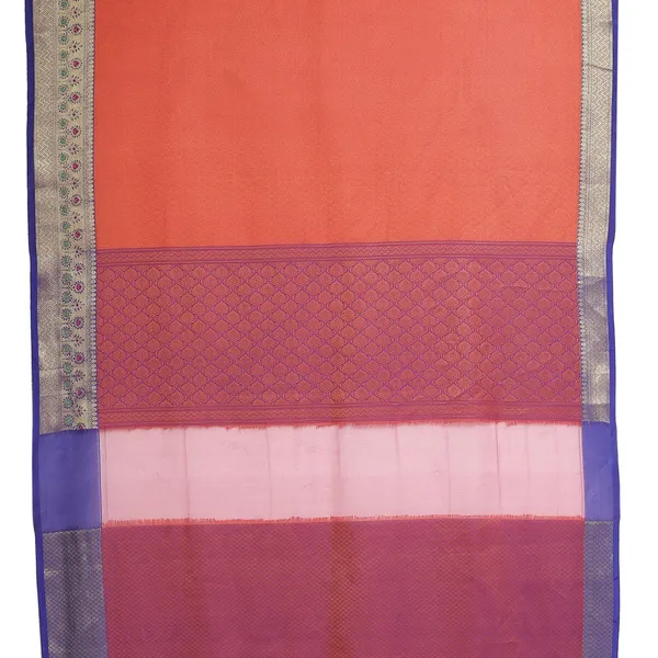 Orange_Art_Silk/Tanchoi_Banarasi_Sarees_For_Women_GEBC17