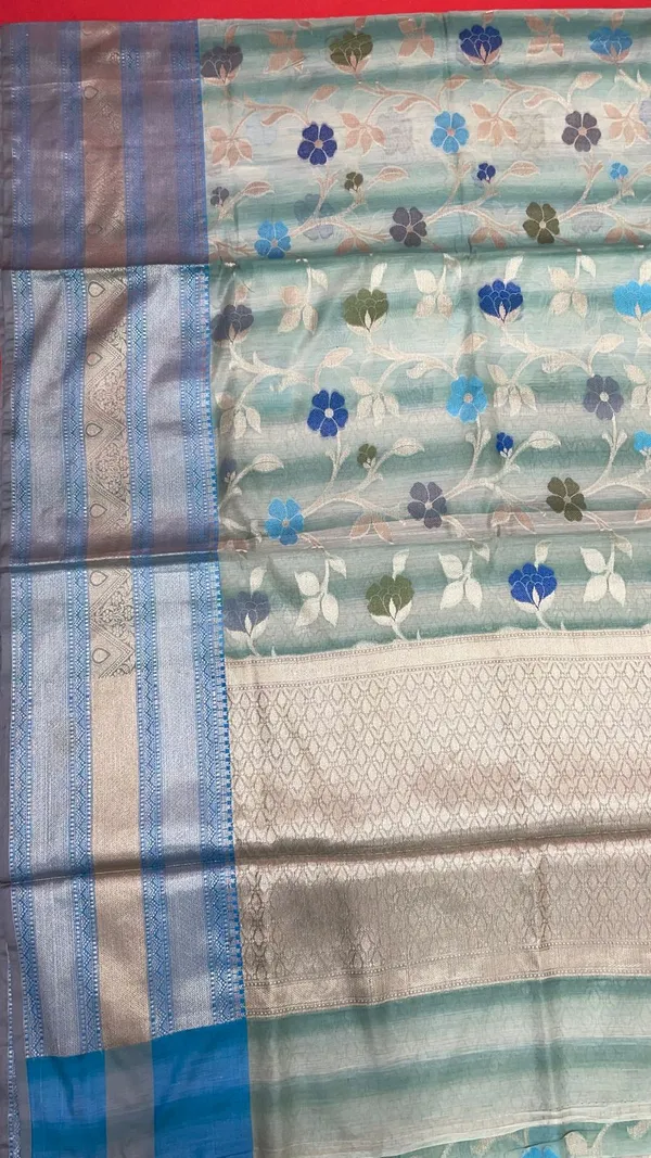 Turquoise_Matka_Silk/Silk_Blend_Banarasi_Sarees_For_Women_GEMTKSLK_198
