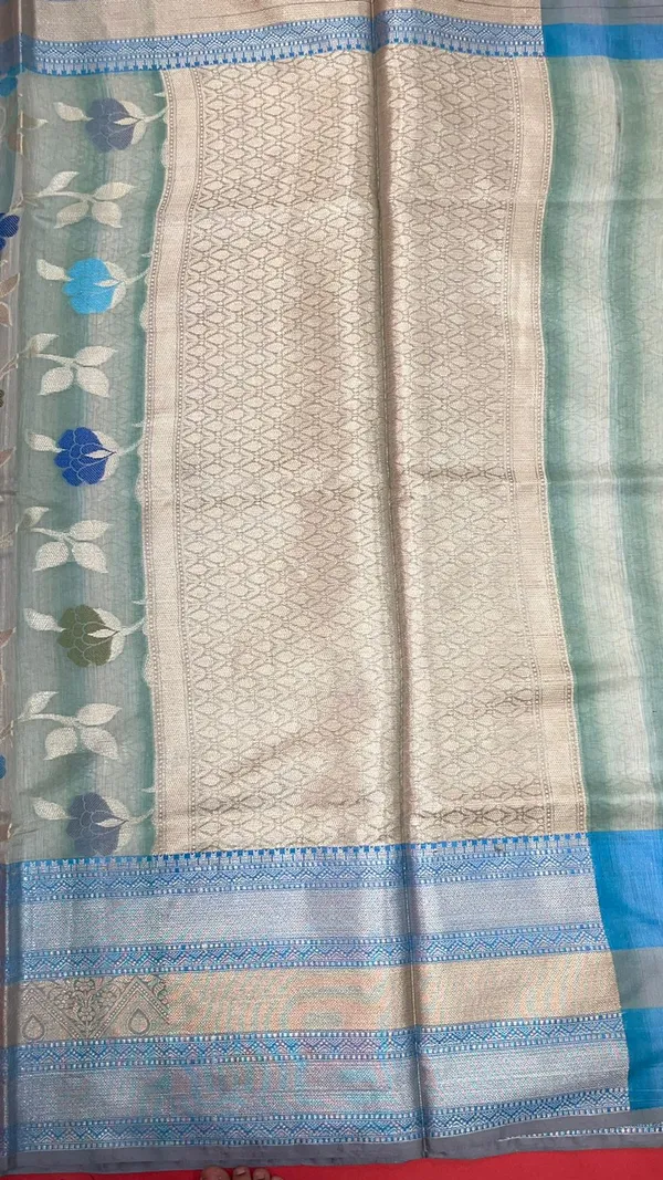 Turquoise_Matka_Silk/Silk_Blend_Banarasi_Sarees_For_Women_GEMTKSLK_198