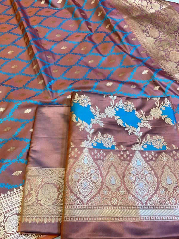 Dark_Brown_Mashru_Silk_Floral_Rangkaat_Floral_Zari_Jaal_Banarasi_3_pcs_Suit_Set_26AJ_MSR7