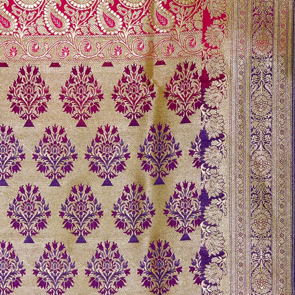 Humairah_Presents_Pink_Satin_Silk_Saree_With_Blouse_Piece(JA56)