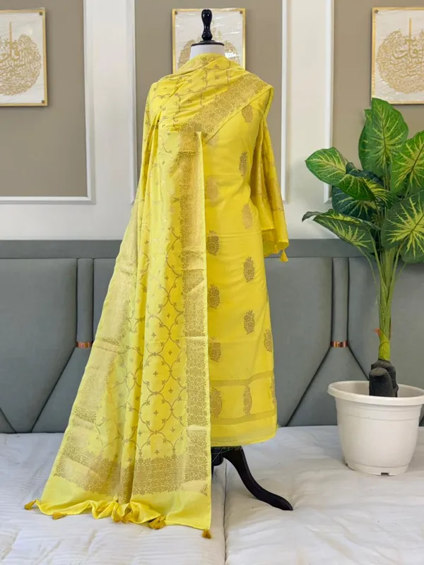 Gold_Dupion_Silk_Zari_Boota_Banarasi_Suit_With_Zari_Jaal_Dupatta_130PNJ_DP3