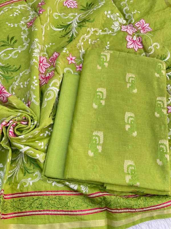 Green_Pure_Mercerised_Resham_Mina_Embroidery_Dupatta_Banarasi_Suit_1250SKL_RM4