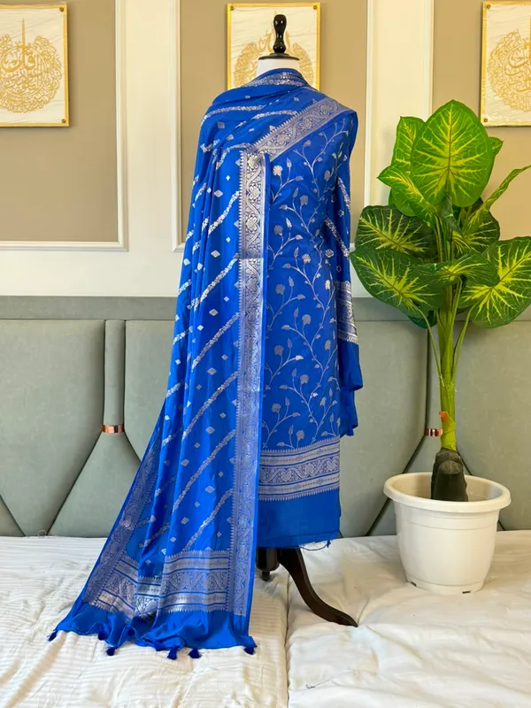 Royal_Blue_Mango_Silk_Zari_Jaal_Daman_Weaved_Banarasi_Suit_With_Aada_Stripe_Dupatta_140PNJ_MS3