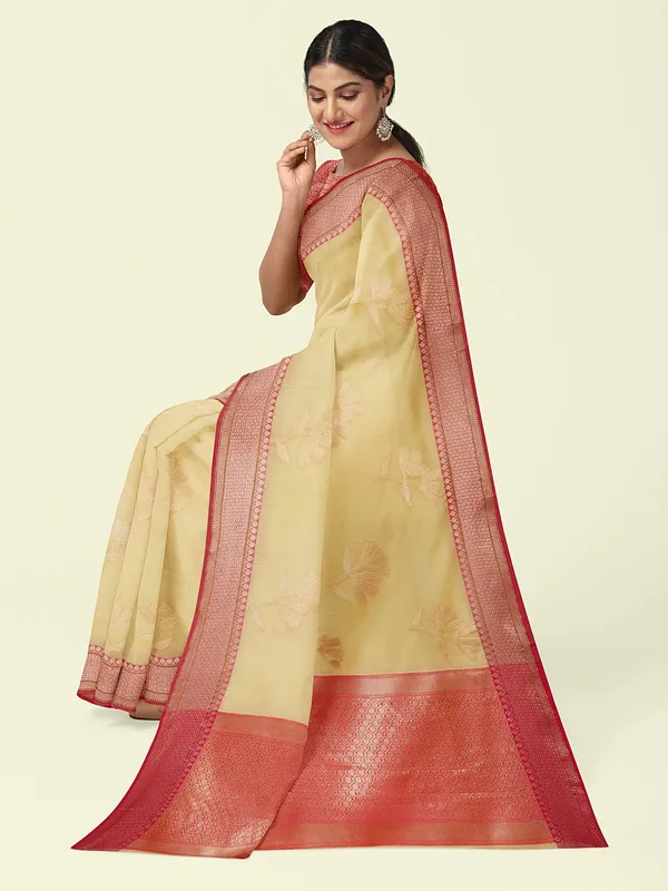 Beige_Cotton_Blend_Banarasi_Sarees_For_Women_GEHKR_7
