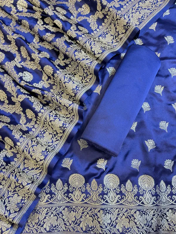 Navy_Blue_Premium_Handloom_Plain_Floral_Zari_Dyable_Booti_Banarasi_Suit_30AJ_MSR29