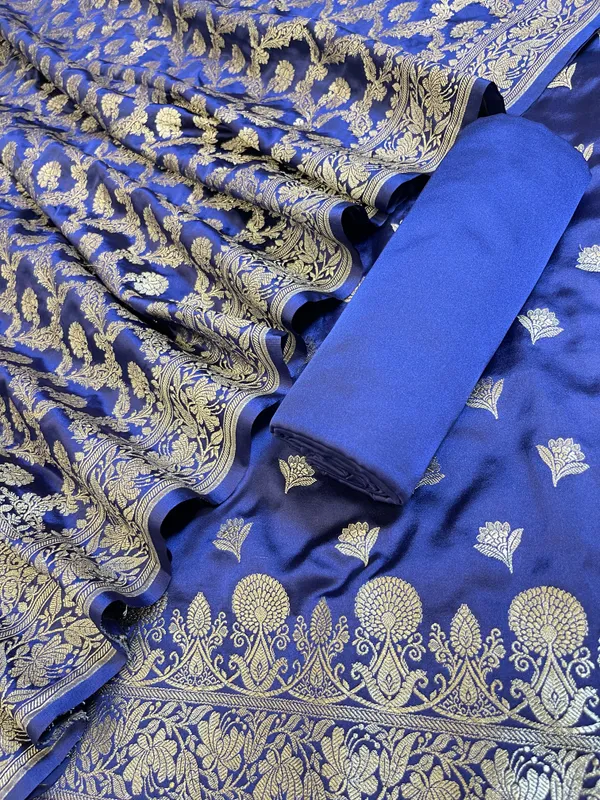 Navy_Blue_Premium_Handloom_Plain_Floral_Zari_Dyable_Booti_Banarasi_Suit_30AJ_MSR29
