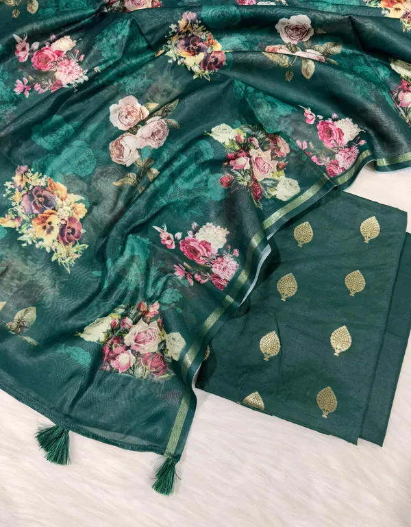 Dark_Green_Pure_Mercerise_Floral_Zari_Booti_Banarasi_Suit_with_Digital_Print_Dupatta_1000SKL_MSD2