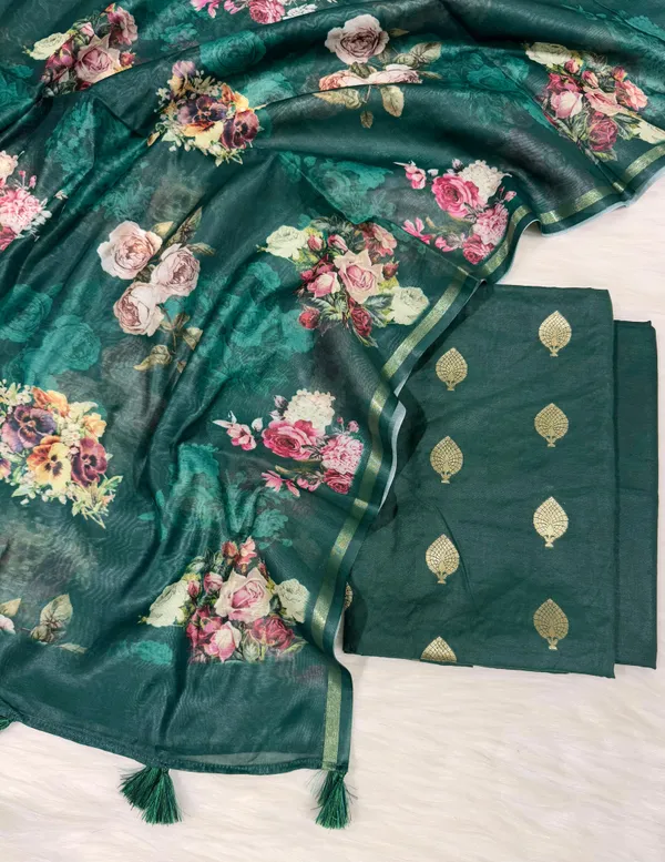 Dark_Green_Pure_Mercerise_Floral_Zari_Booti_Banarasi_Suit_with_Digital_Print_Dupatta_1000SKL_MSD2