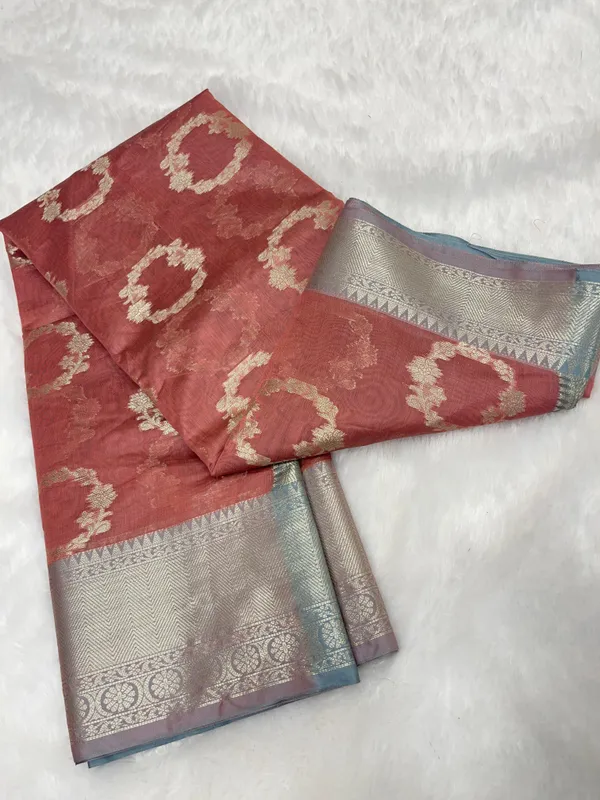 Rust_Red_Cotton_Water_Ring_Zari_Booti_Banarasi_Saree_JVC_3