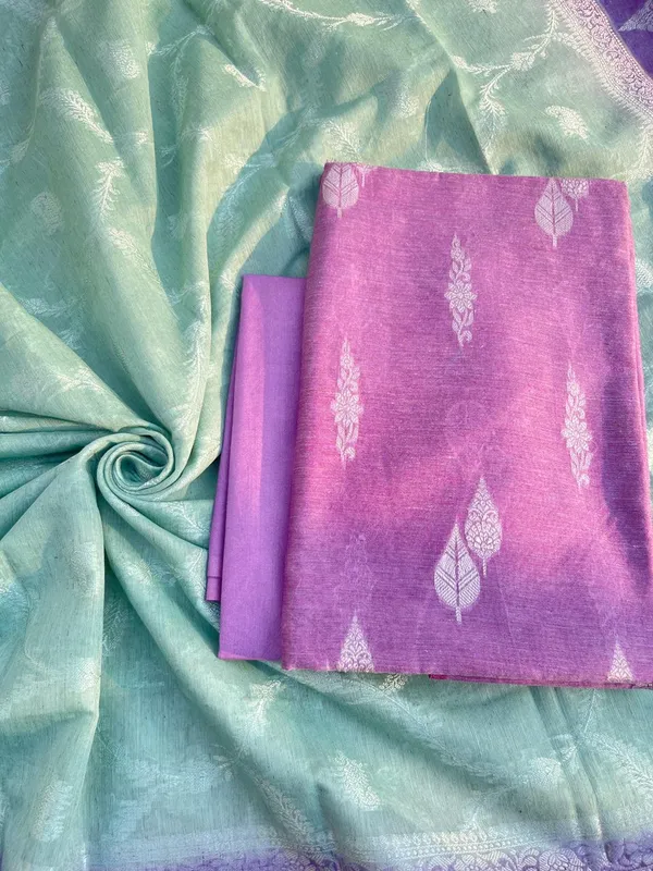 Elegant__Purple_&_Seagreen_Linen_Dupion_Resham_Booti_Banarasi_Suit_with_Contrast_Jaal_Dupatta_1100SKL_LDB3