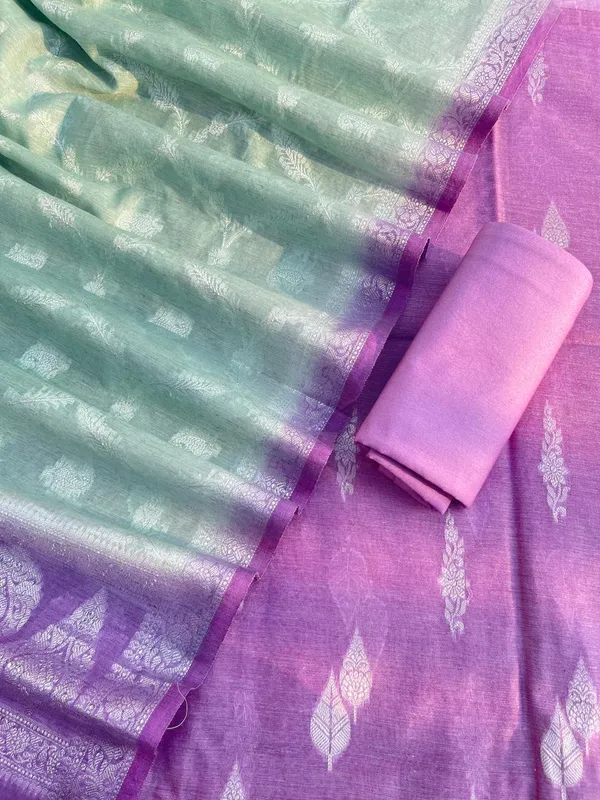 Elegant__Purple_&_Seagreen_Linen_Dupion_Resham_Booti_Banarasi_Suit_with_Contrast_Jaal_Dupatta_1100SKL_LDB3