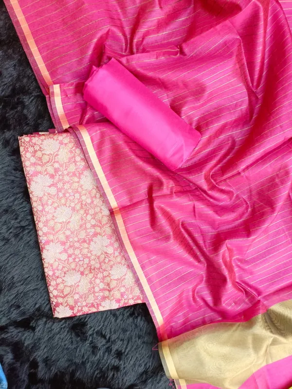 Pink_Silk_Brocade_Resham_Zari_Banarasi_Suit_with_Cotton_Stripe_Zari_Dupatta_600SKL_MB3