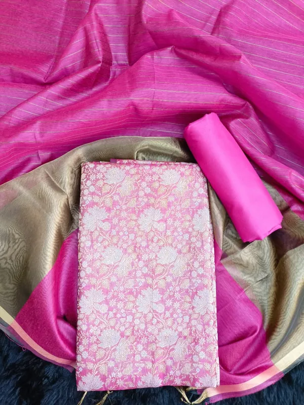 Pink_Silk_Brocade_Resham_Zari_Banarasi_Suit_with_Cotton_Stripe_Zari_Dupatta_600SKL_MB3