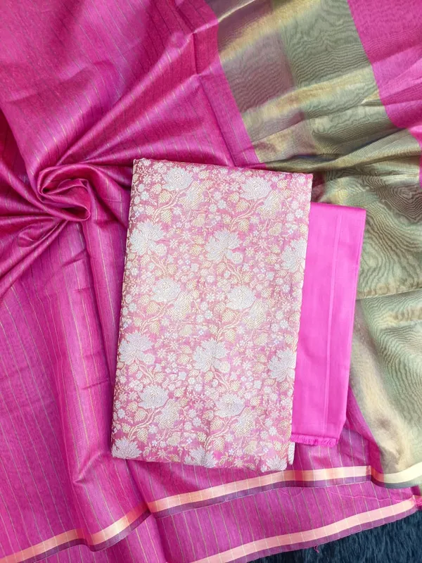 Pink_Silk_Brocade_Resham_Zari_Banarasi_Suit_with_Cotton_Stripe_Zari_Dupatta_600SKL_MB3