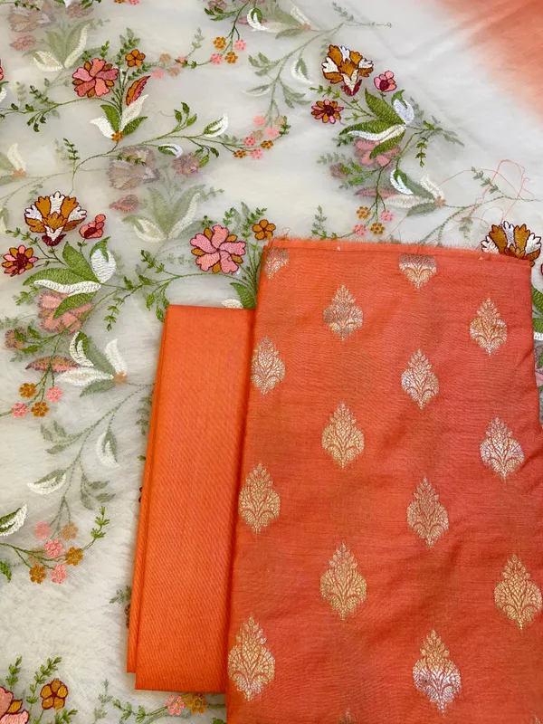 Orange_Cotton_Silk_Dyable_Floral_Zari_Booti_with_Embroidered_Dupatta_Banarasi_3_pcs_Suit_Set_14IM_DCS20