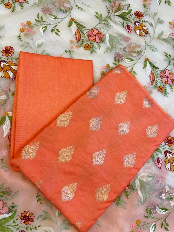 Orange_Cotton_Silk_Dyable_Floral_Zari_Booti_with_Embroidered_Dupatta_Banarasi_3_pcs_Suit_Set_14IM_DCS20
