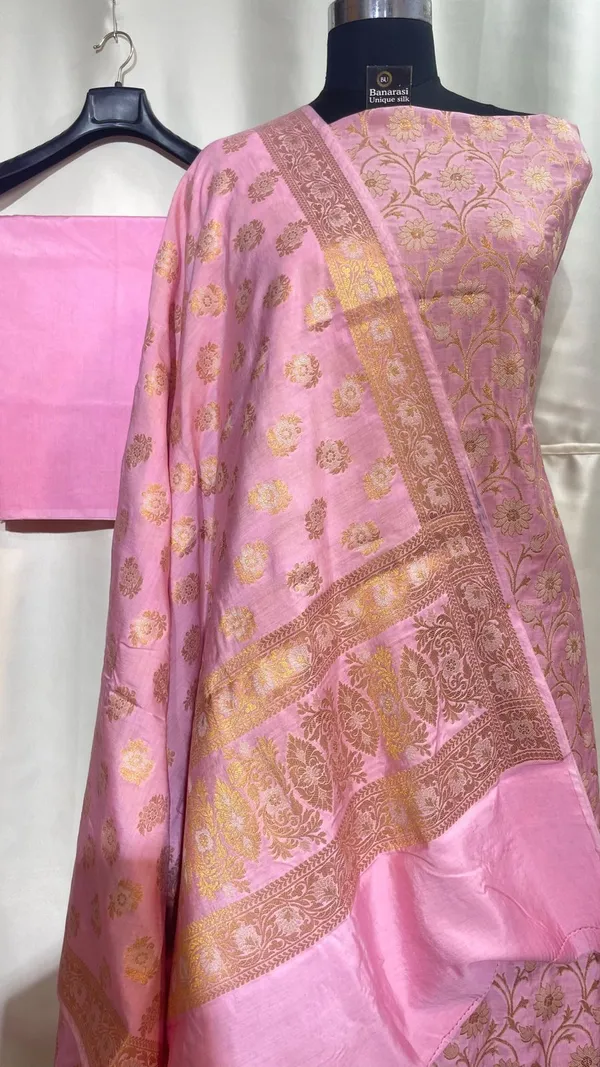Pink_Mulberry_Chiniya_Silk_With_Floral_Booti_Dupatta_Banarasi_3_Pcs_Suit_Set_SKL_MLC3