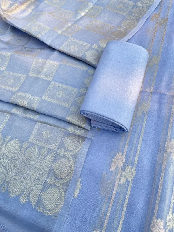 Blue_Pam_Mercerised_Silk_Plain_Banarasi_Suit_with_Stripe_Zari_Dupatta_11SKL_PS4
