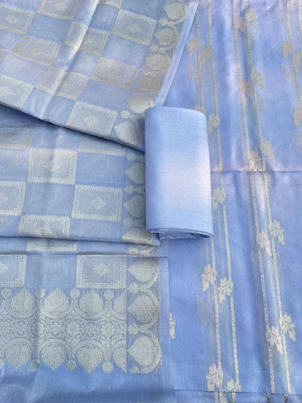 Blue_Pam_Mercerised_Silk_Plain_Banarasi_Suit_with_Stripe_Zari_Dupatta_11SKL_PS4
