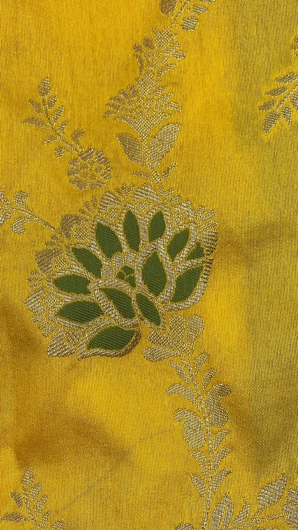 Humairah_Presents_Yellow_Dupion_Silk_Floral_Mina_Zari_Jaal_with_Contrast_Sky_Blue_Paithani_Mina_Zari_Pallu_Zari_Border_and_Sky_Blue_Blouse
