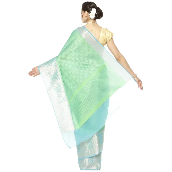 Green_Art_Silk/Tanchoi_Banarasi_Sarees_For_Women_GEBC14