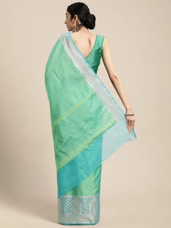 Green_Art_Silk/Tanchoi_Banarasi_Sarees_For_Women_GEBC14