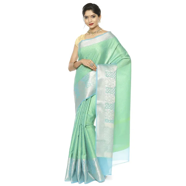 Green_Art_Silk/Tanchoi_Banarasi_Sarees_For_Women_GEBC14