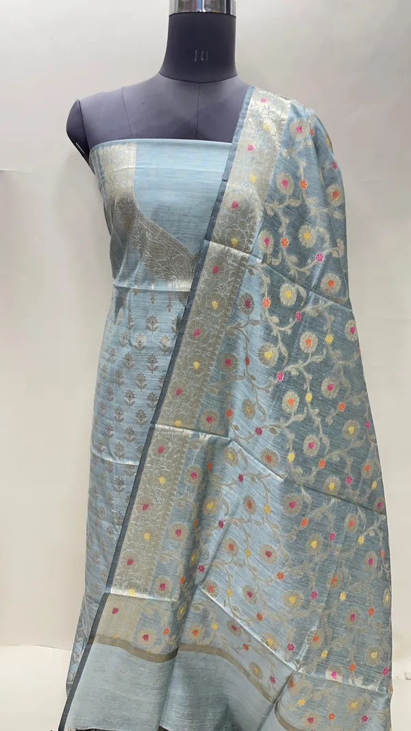 Humairah_Seagreen_Cotton_Necklace_Floral_Stripe_Zari_Jaal_3_pcs_Suit_set_with_Plain_Bottom_and_Alfi_Zari_Mina_Jaal_Sea_Green_Dupatta