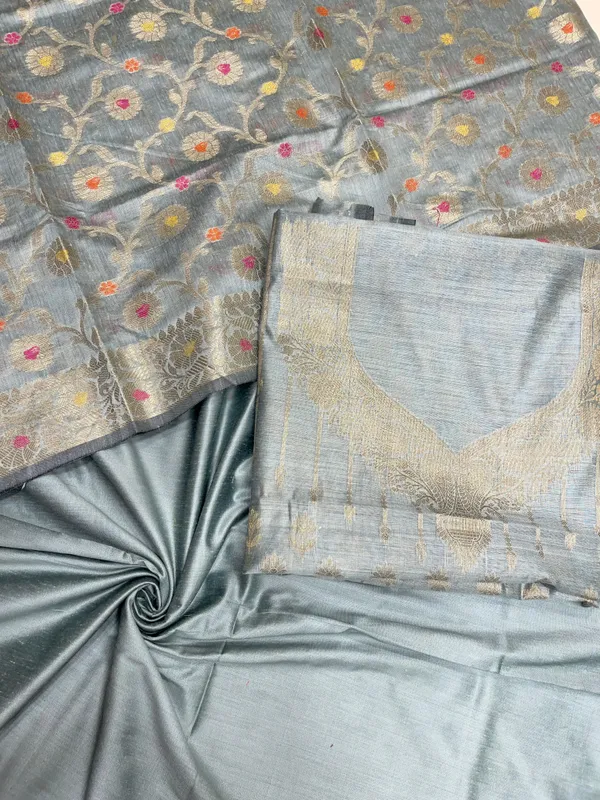 Humairah_Seagreen_Cotton_Necklace_Floral_Stripe_Zari_Jaal_3_pcs_Suit_set_with_Plain_Bottom_and_Alfi_Zari_Mina_Jaal_Sea_Green_Dupatta