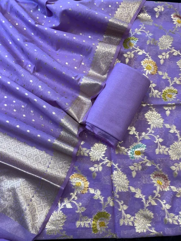 Pure_Mercerised_Purple_Floral_Minakari_Handbrush_Jaal_With_Chunri_Booti_Dupatta_Skl_Pmh1
