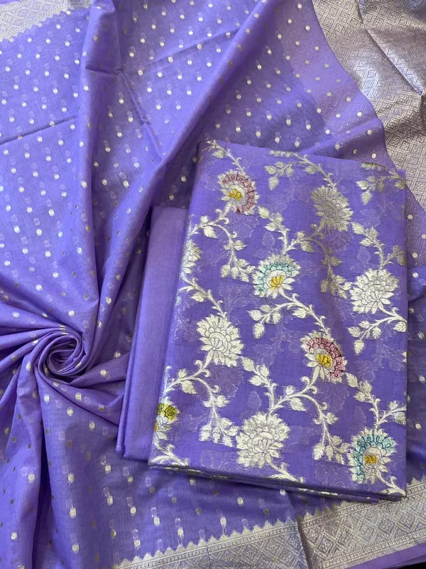 Pure_Mercerised_Purple_Floral_Minakari_Handbrush_Jaal_With_Chunri_Booti_Dupatta_Skl_Pmh1