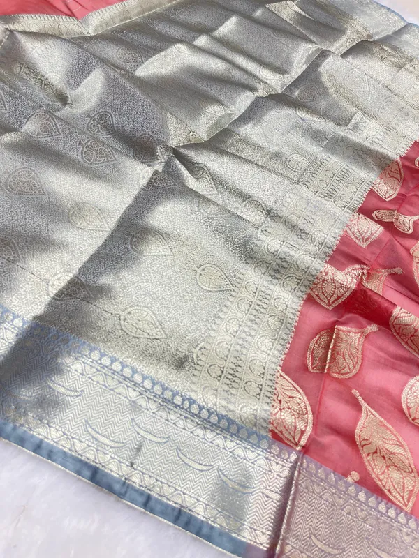 Rust_Red_Cotton_Water_Zari_Booti_Banarasi_Saree_JVC_5