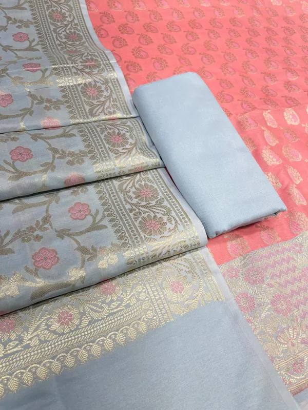 Peach_Cotton_Silk_Ganarasi_3_pcs_Suit_Set__with_Contrast_Grey_Dupatta_780ASD_CS18