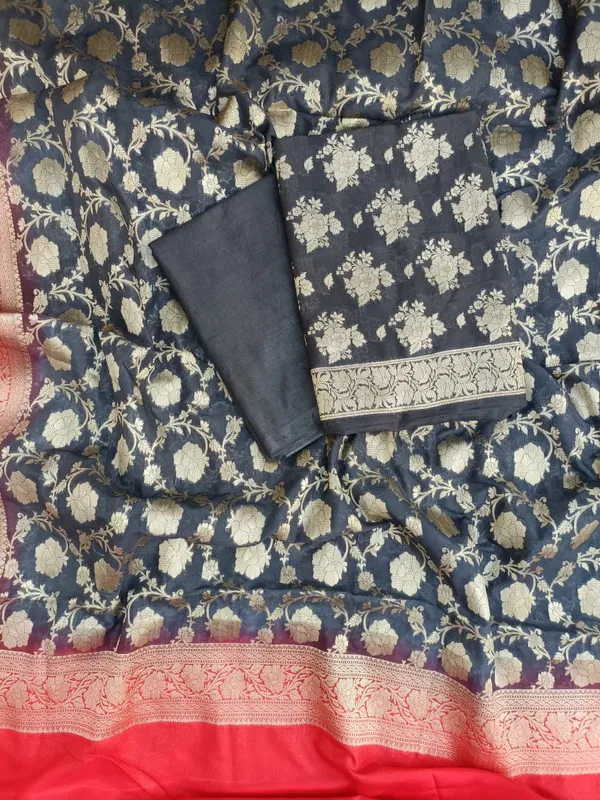 Black_Georgette_Silk_Floral_Banarasi_Suit_Set_1200SKL_GS8