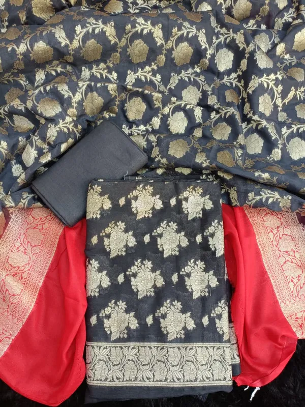 Black_Georgette_Silk_Floral_Banarasi_Suit_Set_1200SKL_GS8