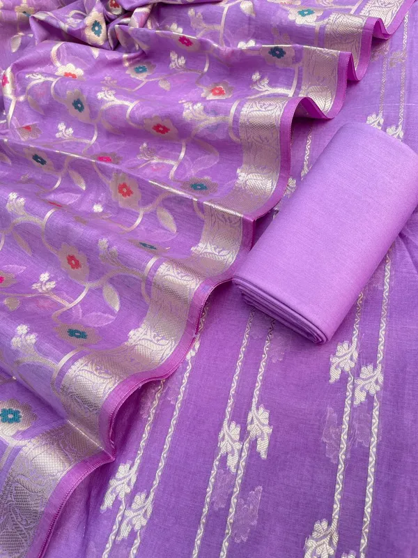 Lavander_Palm_Silk_Stripe_Zari_Banarsi_Suit_with_Floral_Zari_Mina_Jaal_Dupatta_1100SKL_PS6