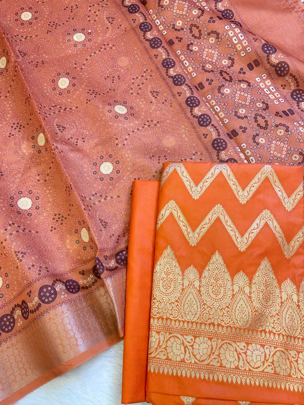 Orange_Katan_Silk_Zari_Zig-Zag_with_Cotton_Print_Dupatta_Banarasi_3_pcs_Suit_Set_1500AJ_KCP14