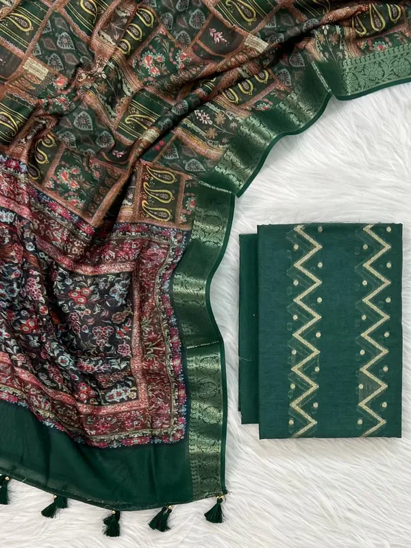 Emerald_Green_Mercerised_Zari_Zig-Zag_Chanderi_Silk_Banarasi_Suit_with_Digital_Print_Zari_Border_10SKL_MC5