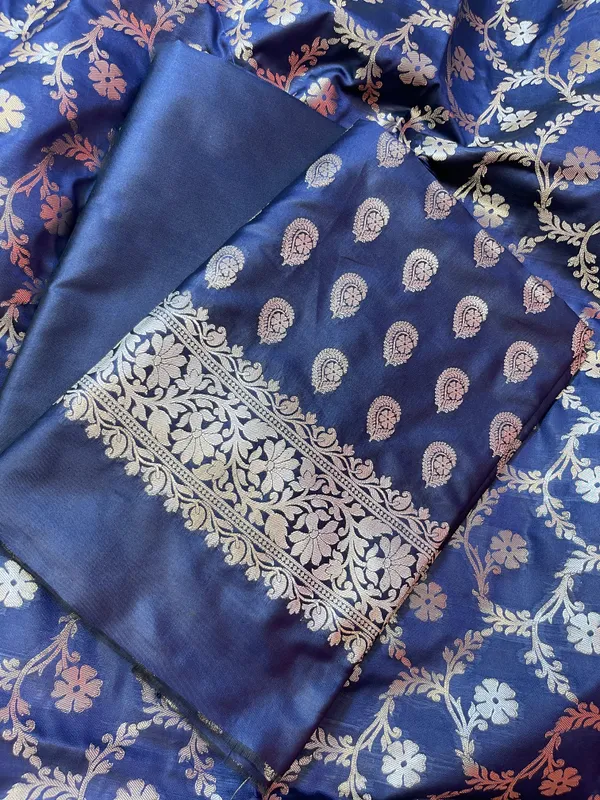 Navy_Blue_Semi_Silk_Floral_Zari_Booti_Banarasi_3_pcs_Suit_Set_900AJ_SK20
