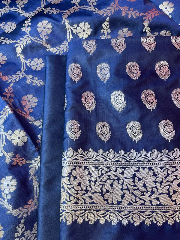Navy_Blue_Semi_Silk_Floral_Zari_Booti_Banarasi_3_pcs_Suit_Set_900AJ_SK20