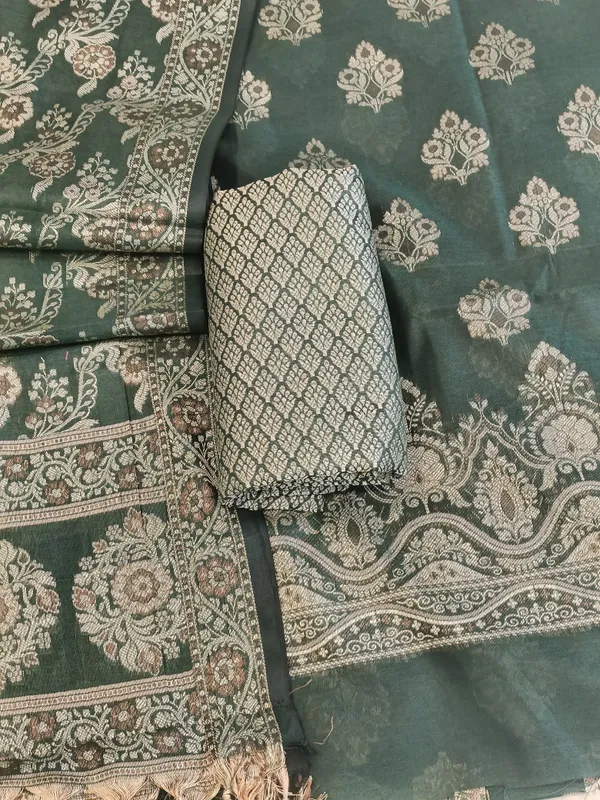 Darkgreen_Cotton_Floral_Resham_Boota_Banarasi_Suit_with_Resham_Jaal_Dupatta_Banarasi_Suit_600AJ_PJS25